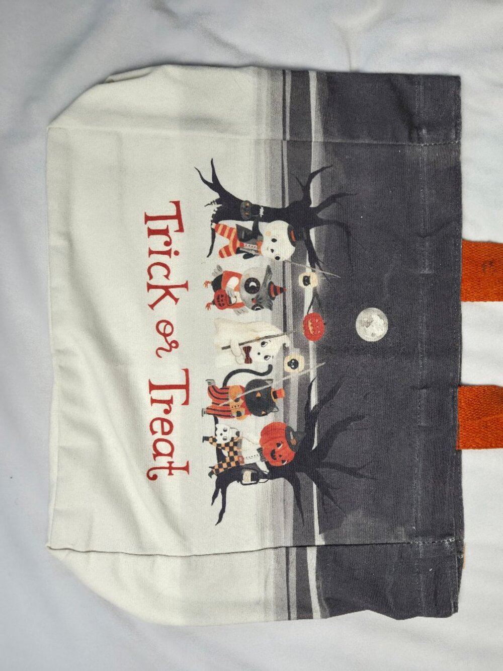halloween canvas tote